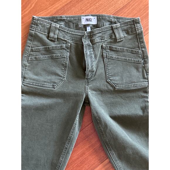Paige Hoxton Ankle Jeans in Army Green - Picture 3 of 7